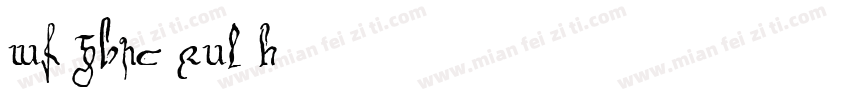 WF GBpc Eul H字体转换